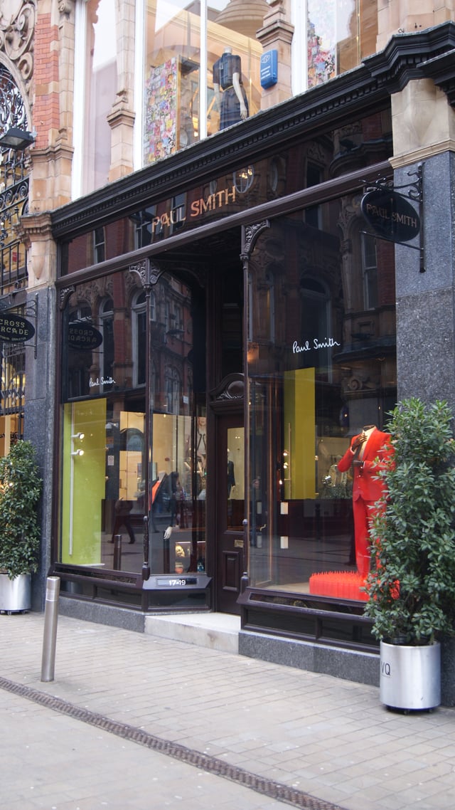 Paul Smith shop on King Edward Street, Leeds