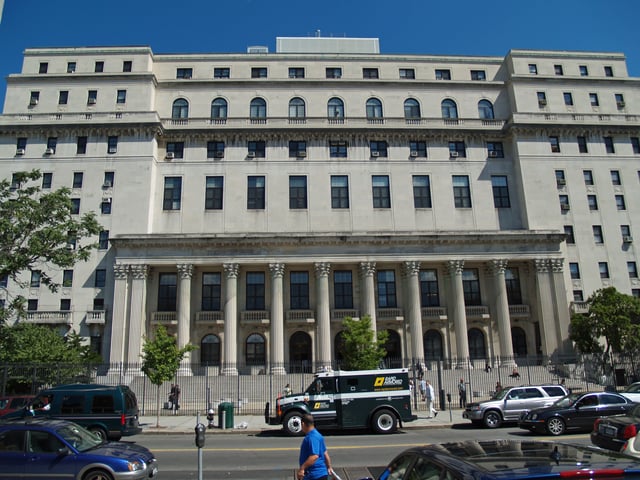 The Queens County Courthouse was built in 1938 and houses the borough's Supreme Court, Surrogate Court and County Clerk.