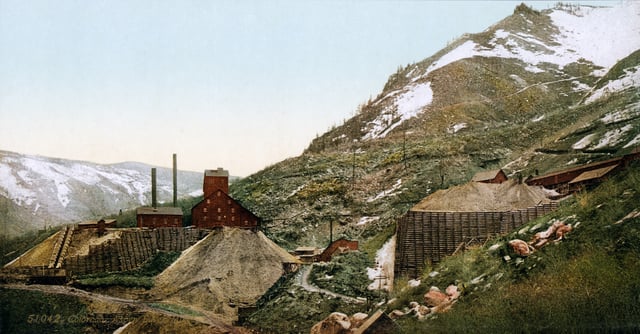 Silver mines in Aspen, 1898