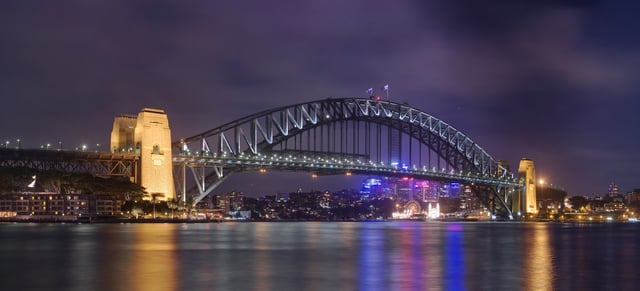 The Sydney Harbour Bridge is an important tourist attraction for New South Wales and a globally recognised image of Australia itself.