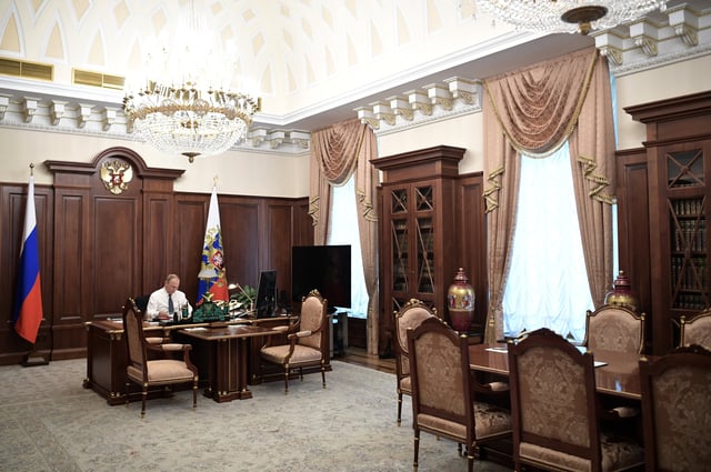Vladimir Putin in Presidential Cabinet