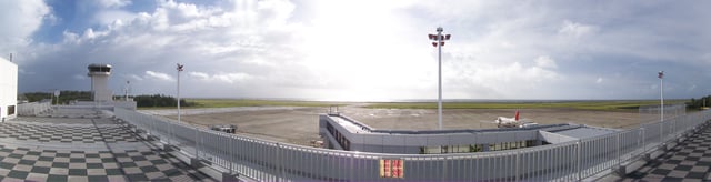 View of the Amami Airport runway