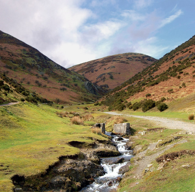 The landscape of the Long Mynd, to the west of Church Stretton.