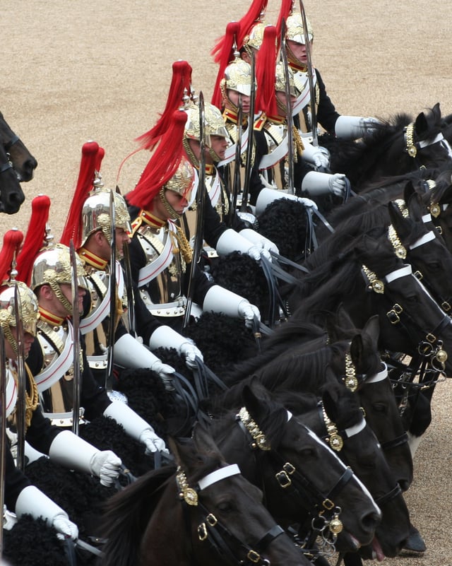 The Blues and Royals Trooping the Colour in 2007