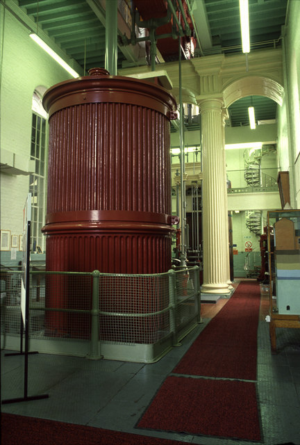 Cornish beam engine, Springhead Pumping Station: 90" engine by Bells Lightfoot