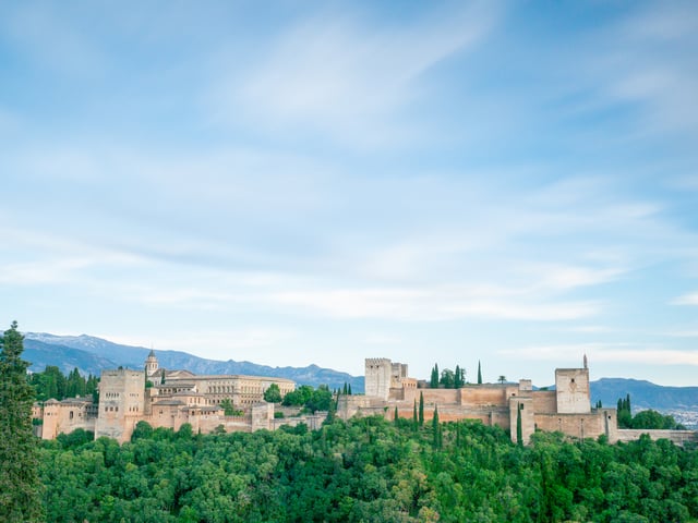 The view of the Alhambra from the Albaicín