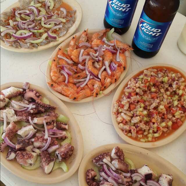 Local Mazatlán dishes.