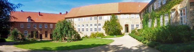 Ebstorf Abbey continued as a Lutheran convent in the Benedictine tradition since 1529.