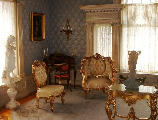 Parlor room at the Roberson Mansion