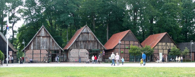 In Germany some hay barns were kept away from urban areas due to the risk of fire.