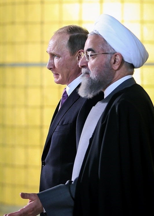 Hassan Rouhani and Putin in Tehran, 20 November 2015