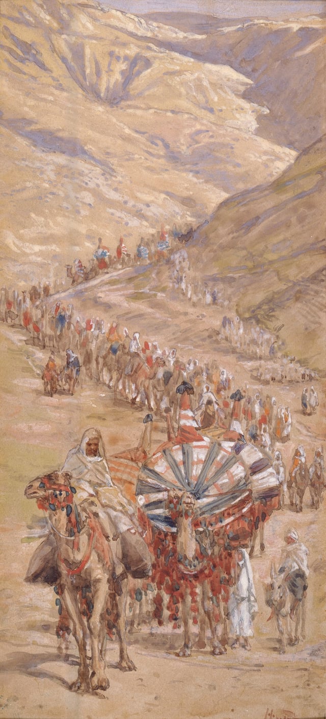 The Caravan of Abraham (watercolor circa 1896–1902 by James Tissot)