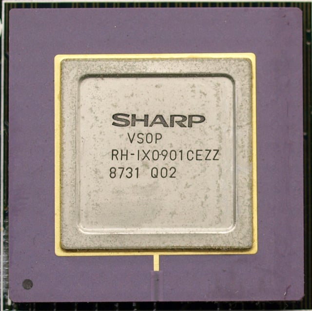VSOP Video Processing Chipset in the Sharp X68000 Computer. Original 1987 CZ-600C model