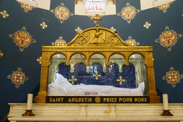 Augustine's arm bones, Saint Augustin Basilica, Annaba, Algeria