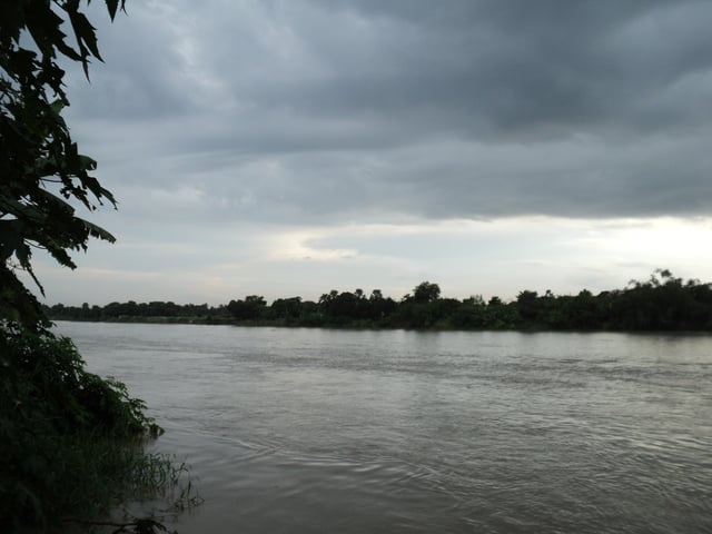 The Bhagirathi River which flows just beside Hazarduari palace