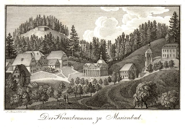 Mariánské Lázně, 1815, copper engraving