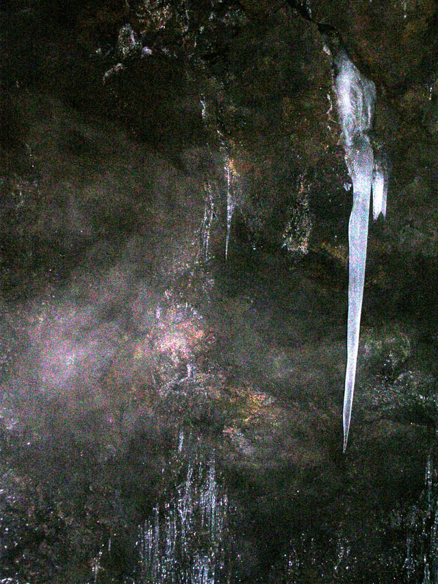 The Grotta del Gelo is a cave of Etna volcano, the southernmost glacier in Europe