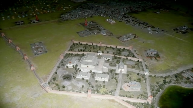 The Model of the Khan Palace in Karakorum in the National History Museum of Mongolia in Ulaan-Baatar