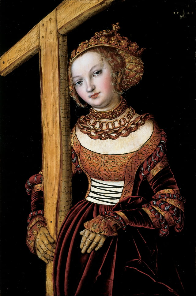 Saint Helena with the Cross, Lucas Cranach the Elder, 1525 (Cincinnati Art Museum)