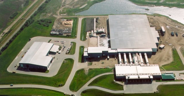The Edmonton Composting Facility is the largest co-composting facility in North America by volume and capacity.