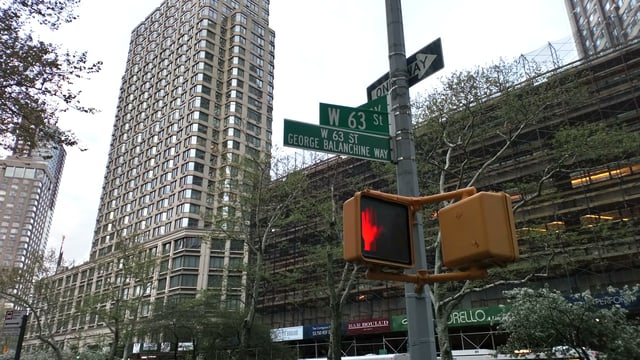 George Balanchine Way in New York.