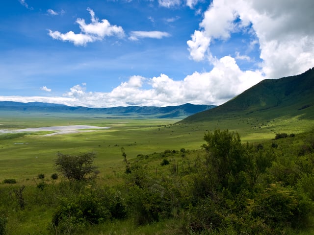 Ngorongoro Crater, the world's largest inactive and intact volcanic caldera