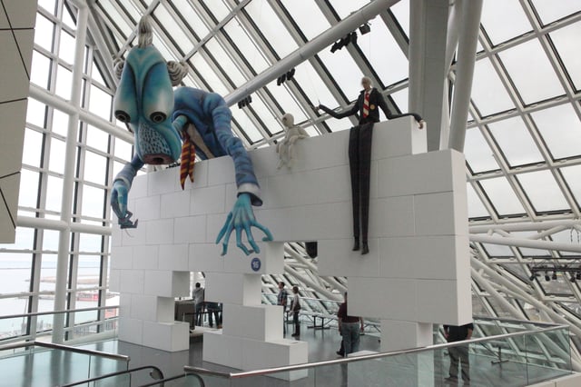 Pink Floyd's The Wall exhibit at the Rock and Roll Hall of Fame