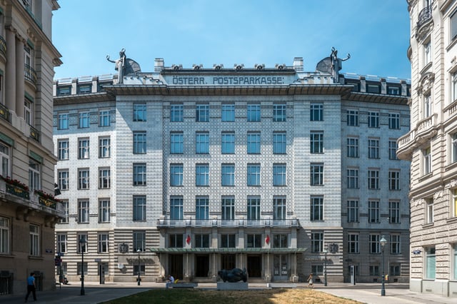 Vienna headquarters of the Österreichische Postsparkasse, built by Otto Wagner