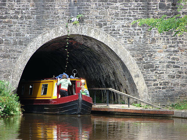 Southern portal of the 421 m long (1,381 ft) Chirk canal tunnel