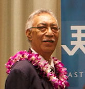 Premier Sir Toke Talagi in Hawaii in 2011.
