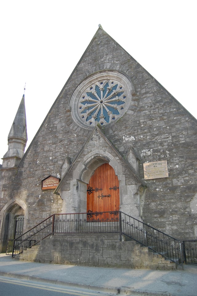 A Methodist chapel in Athlone, opened in 1865.