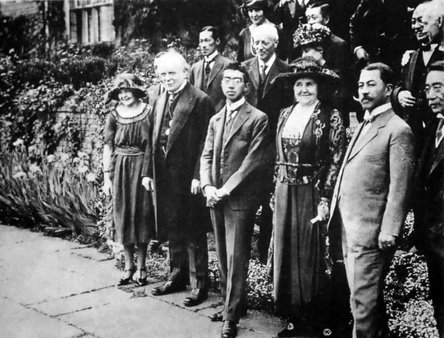 Lloyd George with Japanese Prince Hirohito, 1921