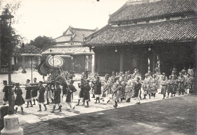 Enthronement ceremony of the emperor at the Imperial City, Huế