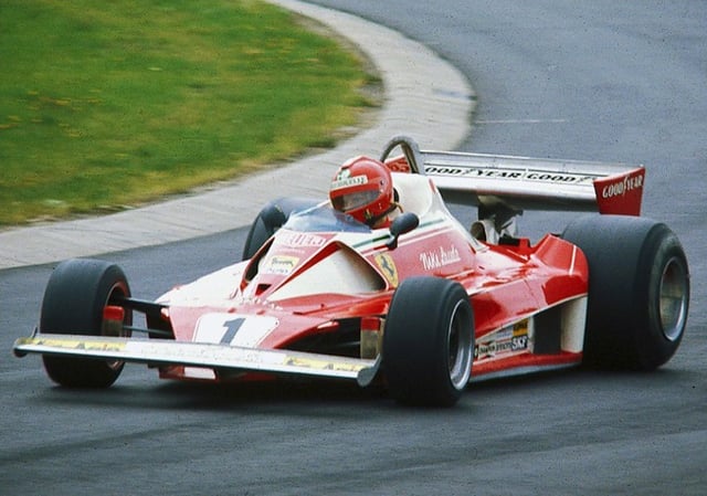 Ferrari 312T2 Formula One car driven by Niki Lauda