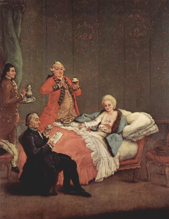 Chocolate soon became a fashionable drink of the European nobility after the discovery of the Americas.