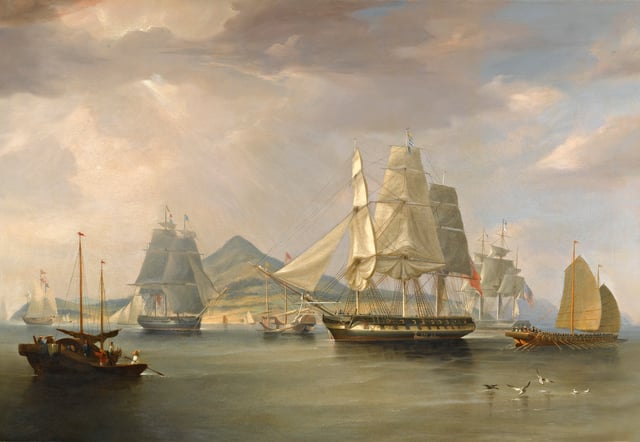 British opium ships