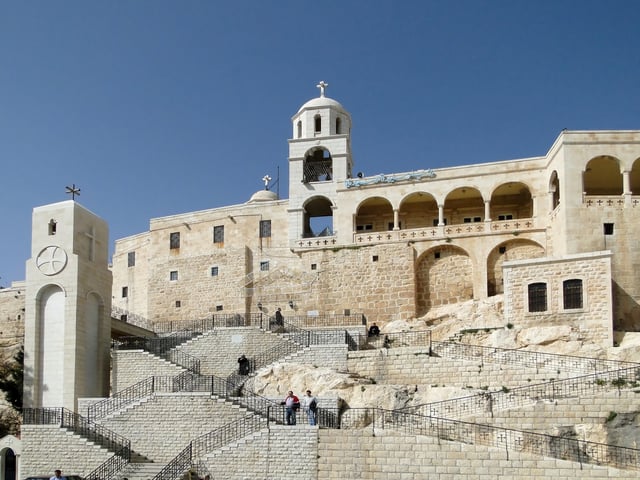 Our Lady of Saidnaya Monastery, in present-day Syria, is traditionally held to have been founded by Justinian.