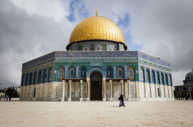 The Dome of the Rock in Jerusalem, constructed during the reign of Abd al Malik
