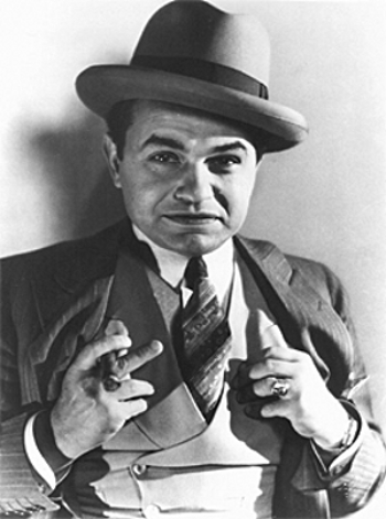 Publicity still of Romanian-born Edward G. Robinson, who starred in several American gangster movies