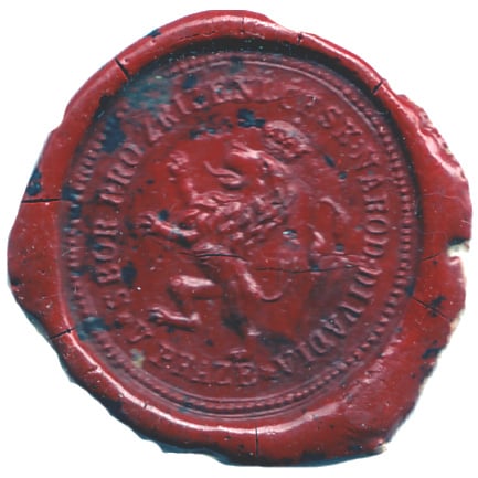 Seal Council for the establishment of the National Theatre in Prague, 1851