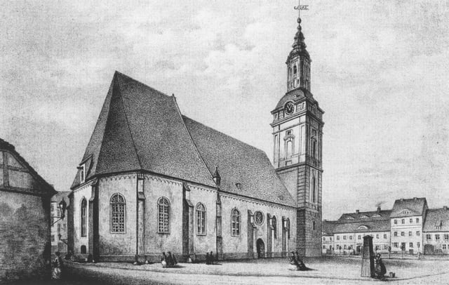 The construction of the St. Nicolaus Church (today's Friedenskirche) began when Frankfurt was still part of Poland