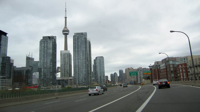 The Gardiner Expressway in downtown Toronto