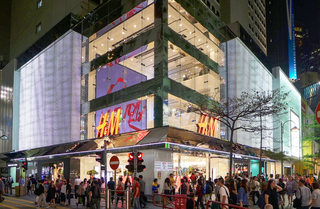 H&M Asia flagship store at Causeway Bay, Hong Kong