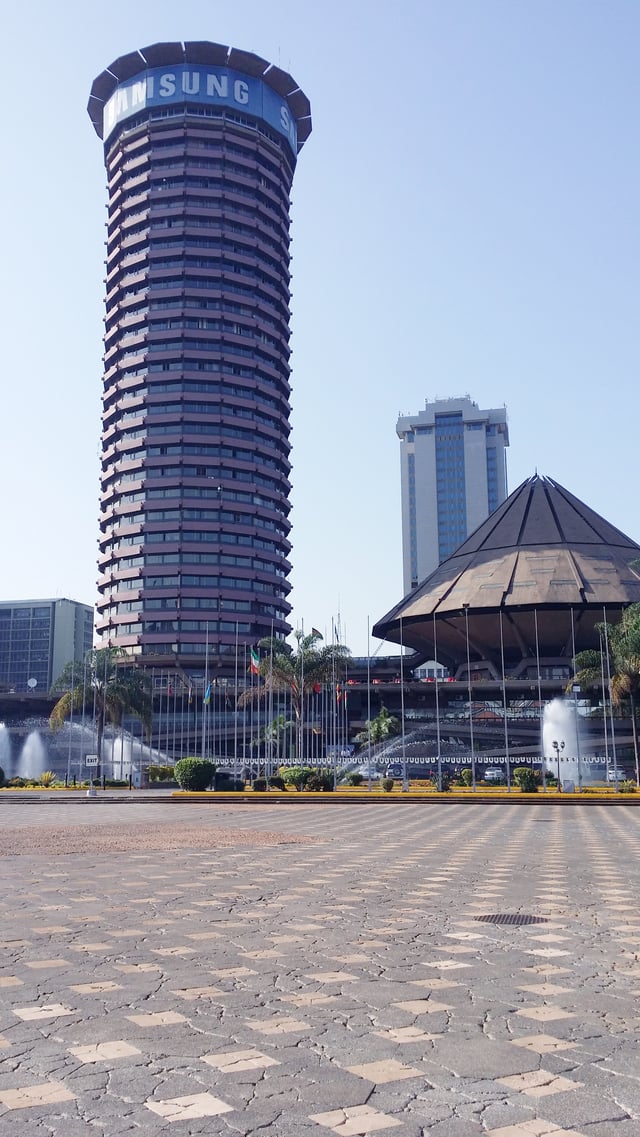 Kenyatta International Convention Centre with Times Tower in the background