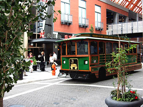 Toonerville II Trolleys provided transportation in downtown Louisville up through 2014, before being replaced by LouLift.