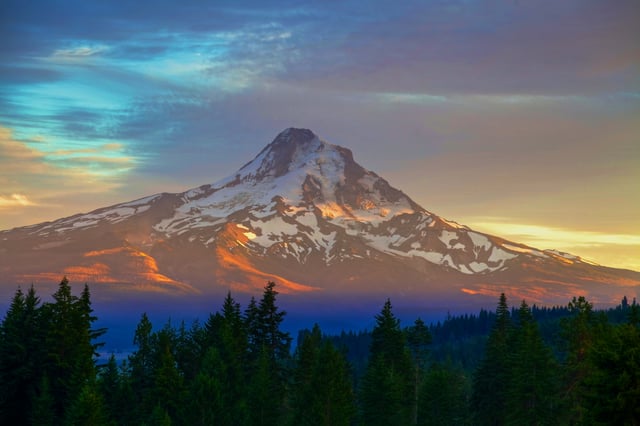 Mount Hood is the highest peak in Oregon.