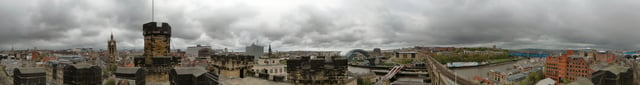 360° panoramic shot taken from the top of the Keep