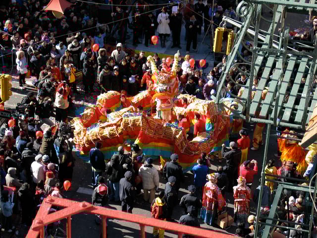 Chinese New Year celebration in Chinatown.
