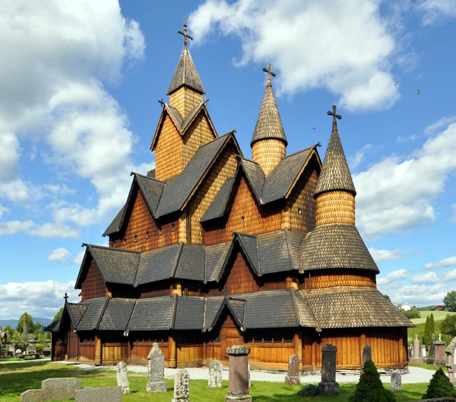 The Heddal Stave Church in Notodden, the largest stave church in Norway