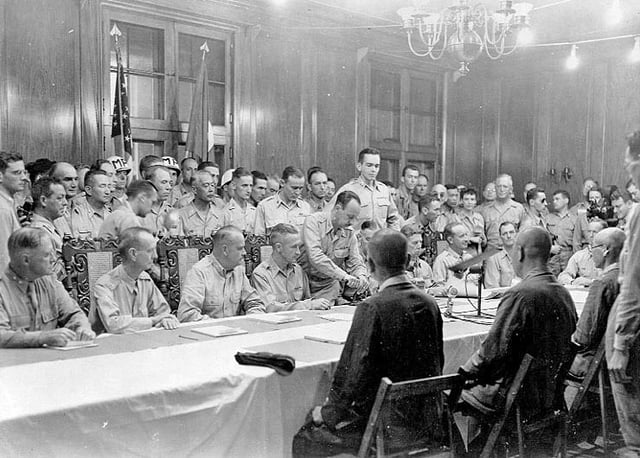 Surrender ceremonies at Baguio, Luzon, on 3 September 1945